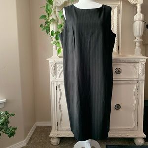 Black pin stripe dress